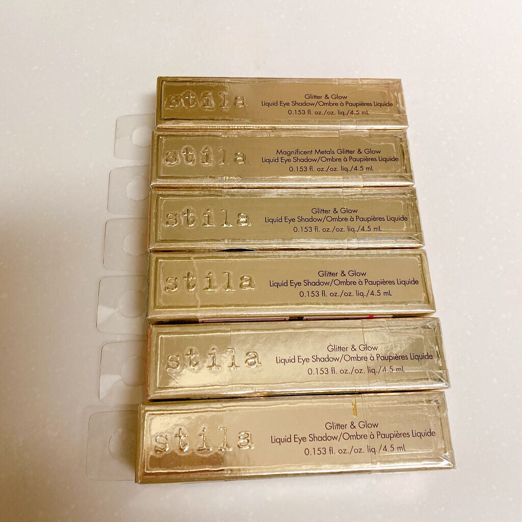 グリッター&グロウ リキッドアイシャドウ/stila/グリッターを使ったクチコミ(10枚目)