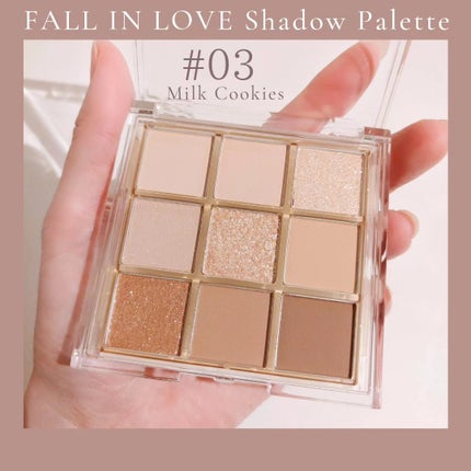 KEYBO FALL IN LOVE SHADOW PALETTE/keybo/アイシャドウパレットを使ったクチコミ(2枚目)