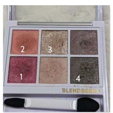 オーラクリエイション 103 ネクタリン＆メルティグレージュ(ホリデー限定カラー)/BLEND BERRY/アイシャドウパレットを使ったクチコミ（3枚目）