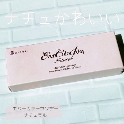 エバーカラーワンデー ナチュラル/エバーカラー/ワンデー(1DAY)カラコンを使ったクチコミ(1枚目)