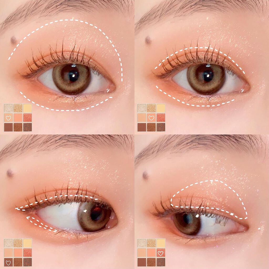 ムジークタイガープレイカラーアイズ 01/ETUDE/アイシャドウパレットを使ったクチコミ（3枚目）