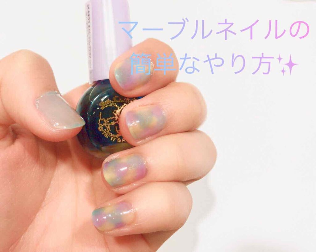 #ネイル,#マーブルネイル,#サンリオネイルのネイルデザイン