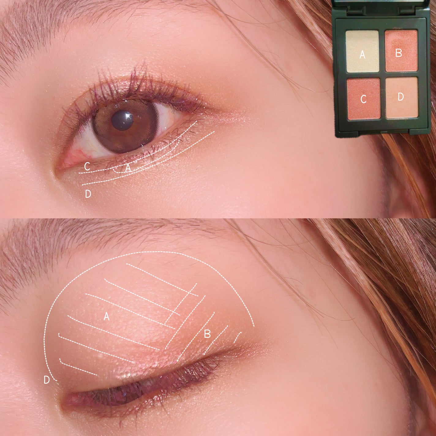 エトワルローズ 4色アイシャドウ/Étoile Rose/アイシャドウパレットを使ったクチコミ(2枚目)