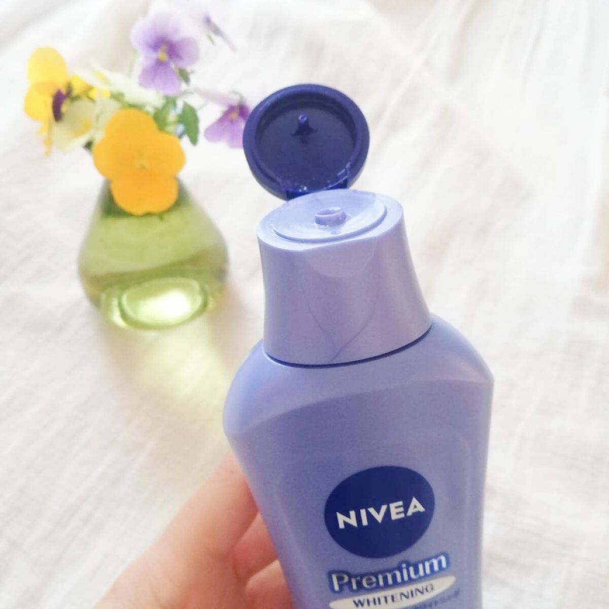 プレミアムボディミルク ホワイトニング【医薬部外品】		/ニベア/ボディミルクを使ったクチコミ（3枚目）