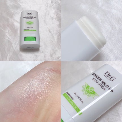 グリーンマイルドサンスティック SPF50+ PA++++/Dr.G/日焼け止めスティックを使ったクチコミ(2枚目)