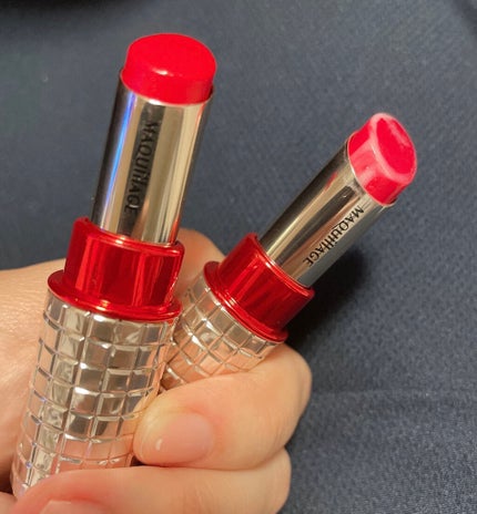 ドラマティックルージュEX スパークリングフルーツカラー RD4331 スパークリングストロベリー/マキアージュ/口紅を使ったクチコミ(3枚目)