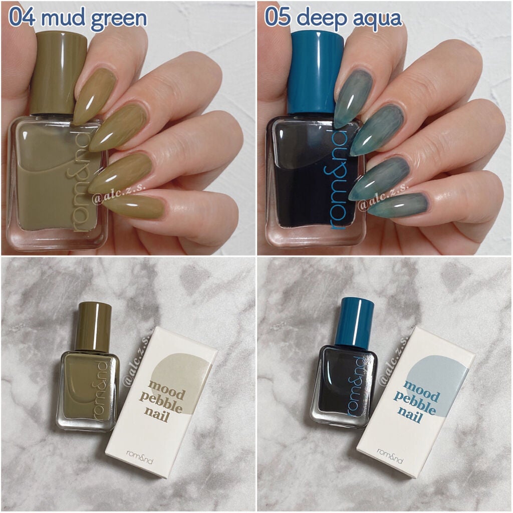 ムードペブルネイル/rom&nd/マニキュアを使ったクチコミ(4枚目)