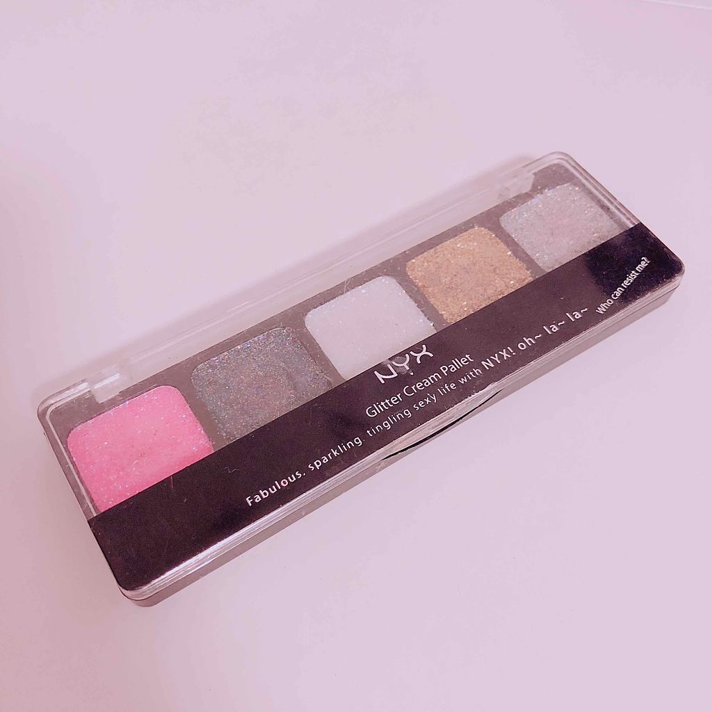 グリッタークリームパレット/NYX Professional Makeup/ジェル・クリームアイシャドウを使ったクチコミ（1枚目）