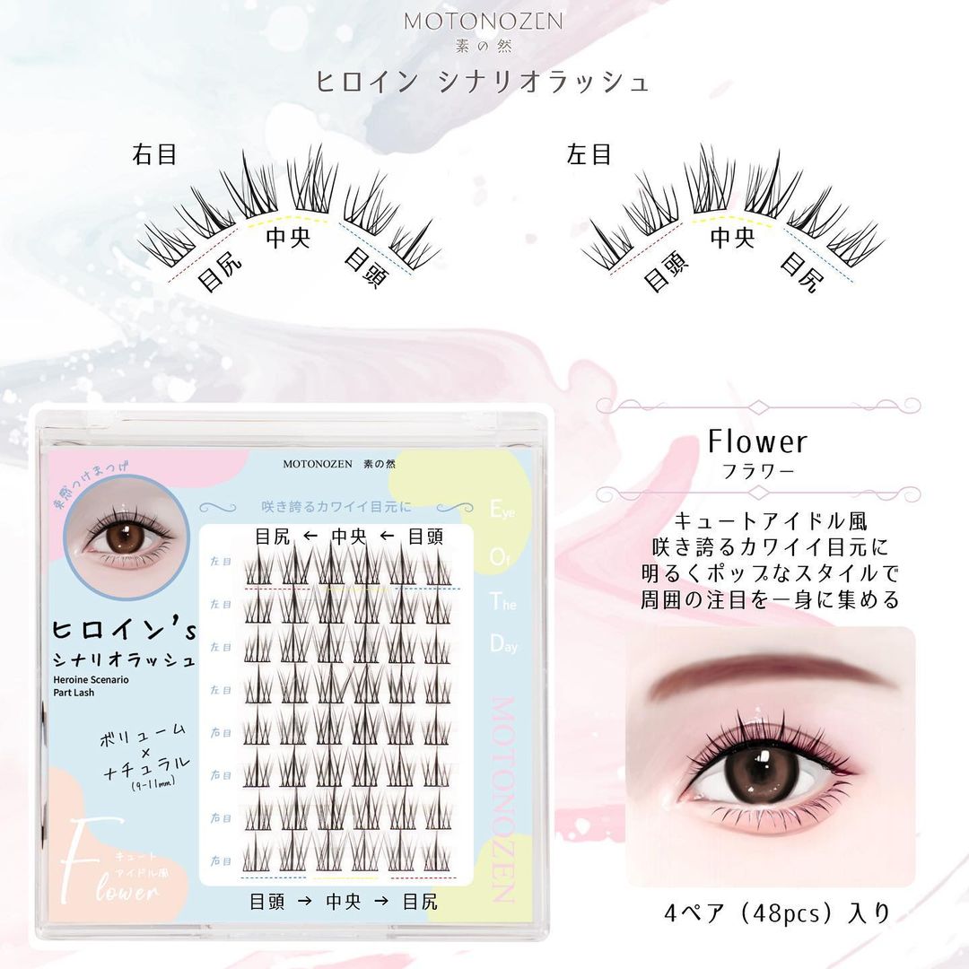 素の然 ヒロイン シナリオラッシュ/MOTONOZEN/つけまつげを使ったクチコミ(2枚目)