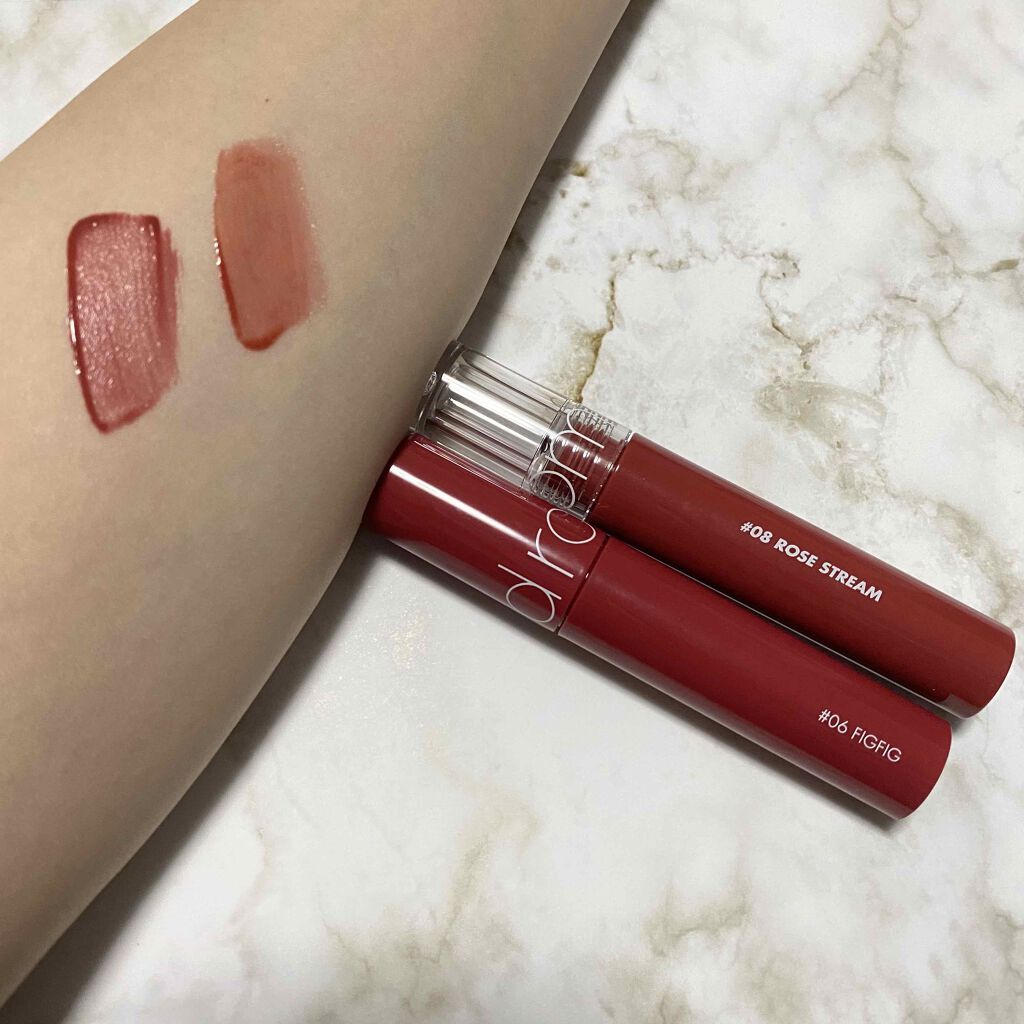 グラスティングウォーターティント/rom&nd/リップティントを使ったクチコミ（2枚目）