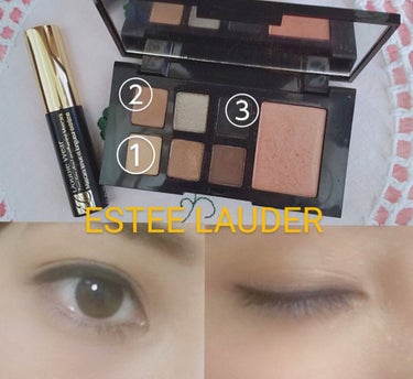 ～最近の通勤ｱｲﾒｲｸ～
2019ESTEE LAUDER ホリデーコレクションを購入したものです🙂
①をホール全体に、②を二重幅くらいよりちょっとはみ出るくらいに塗ります。
③はｱｲﾗｲﾝをぼかす感じ