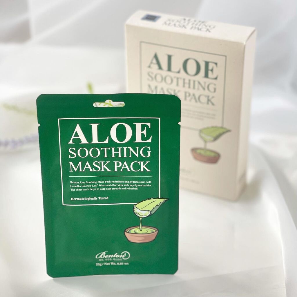 アロエスージングマスクパック/BENTON/シートマスク・パックを使ったクチコミ（3枚目）