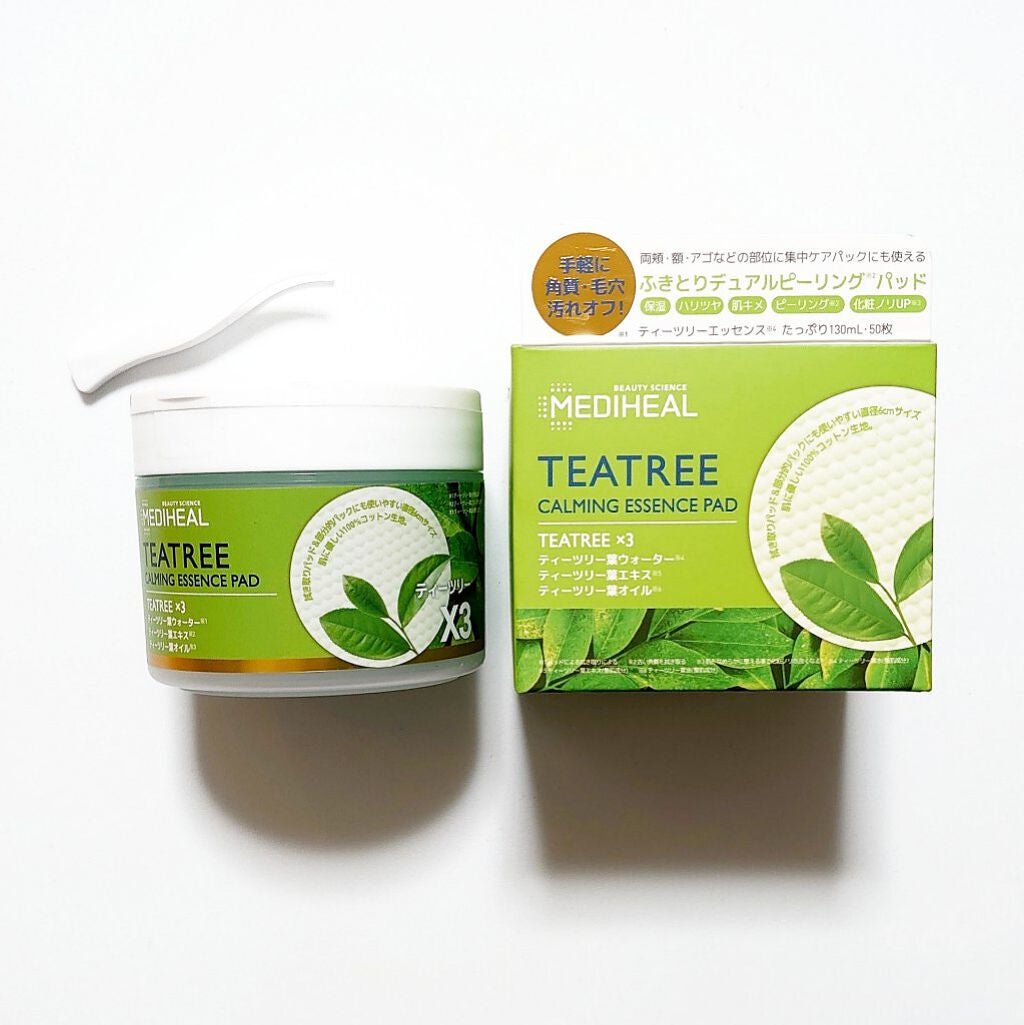 ティーツリーカーミングエッセンスパッド/MEDIHEAL/トナーパッドを使ったクチコミ(1枚目)