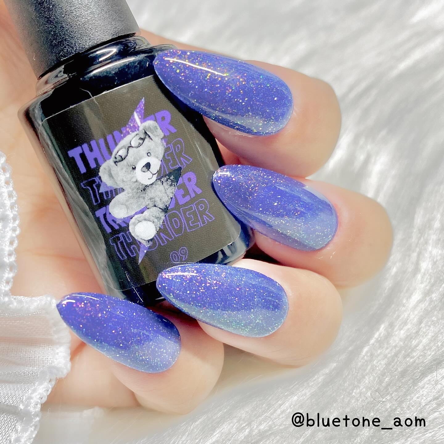 ブルーネイルのネイルデザイン】サンダージェル｜ネイル工房の口コミ