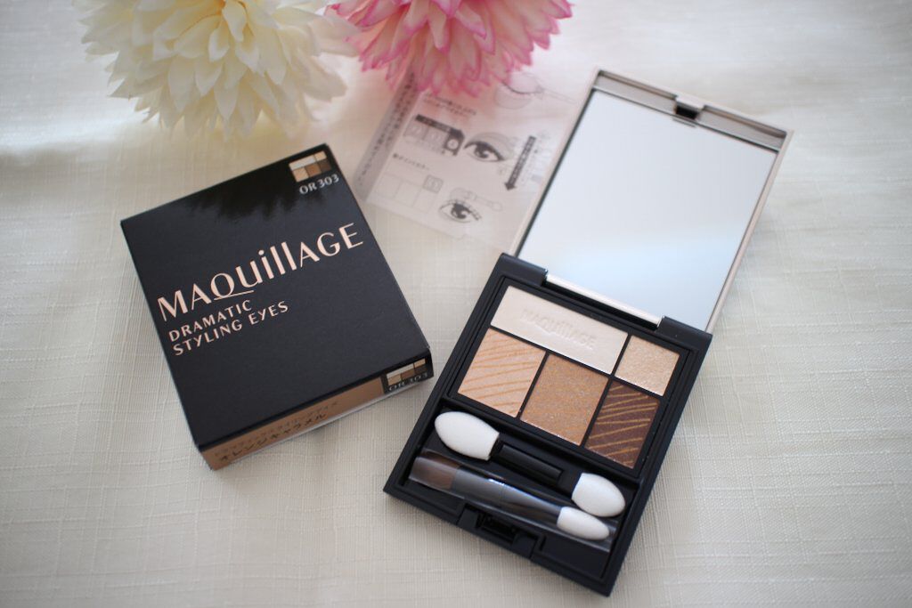 ドラマティックスタイリングアイズ OR303 オレンジキャラメル/マキアージュ/アイシャドウパレットを使ったクチコミ（1枚目）