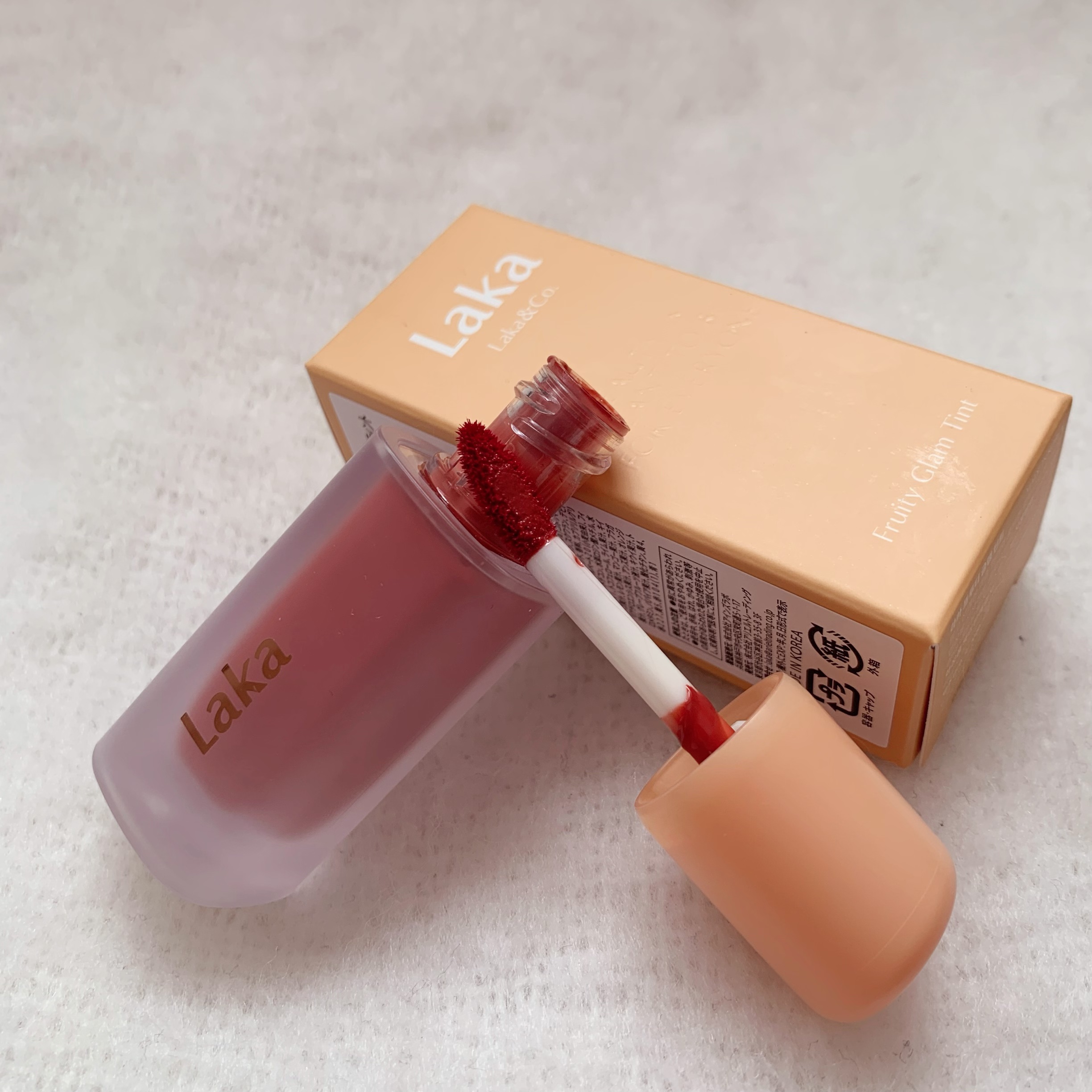 フルーティーグラムティント/Laka/リップティントを使ったクチコミ（2枚目）