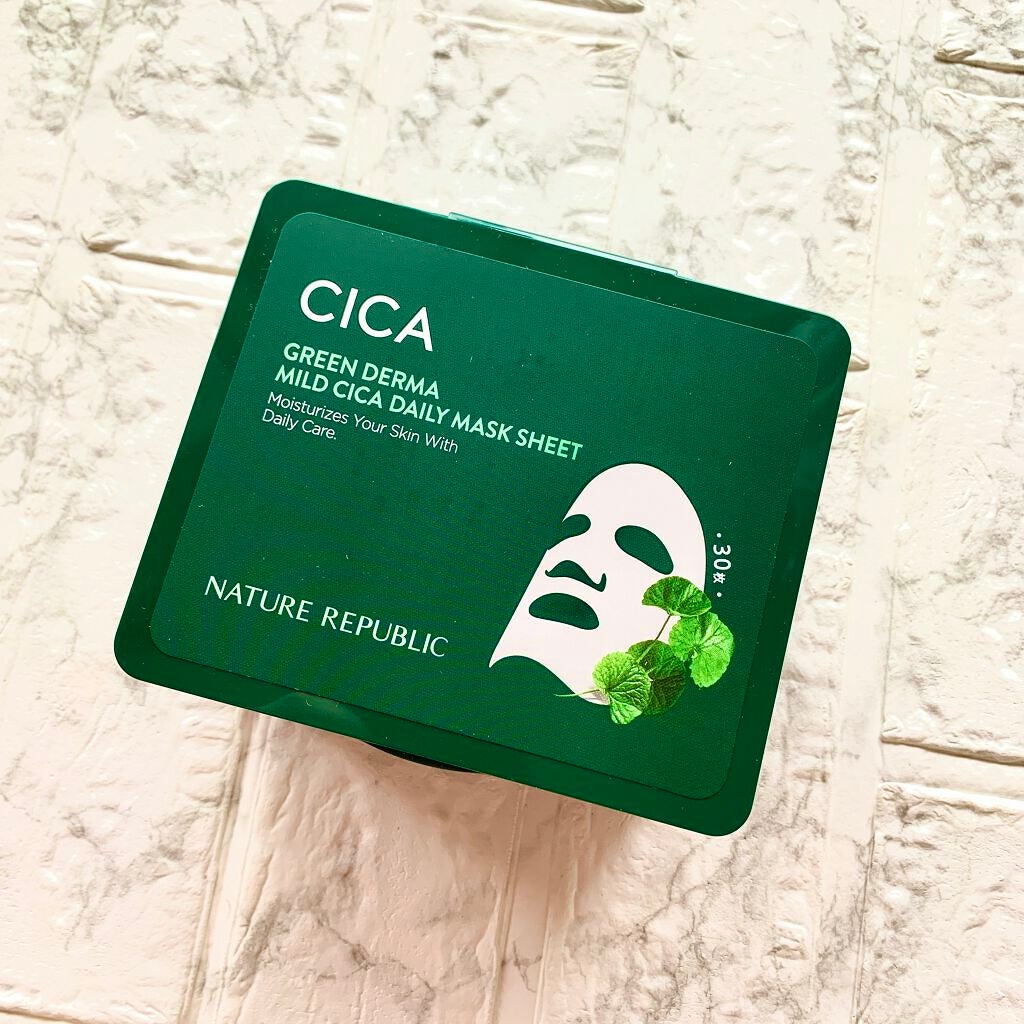 グリーンダーマCICA デイリーシートマスク/ネイチャーリパブリック/シートマスク・パックを使ったクチコミ(3枚目)