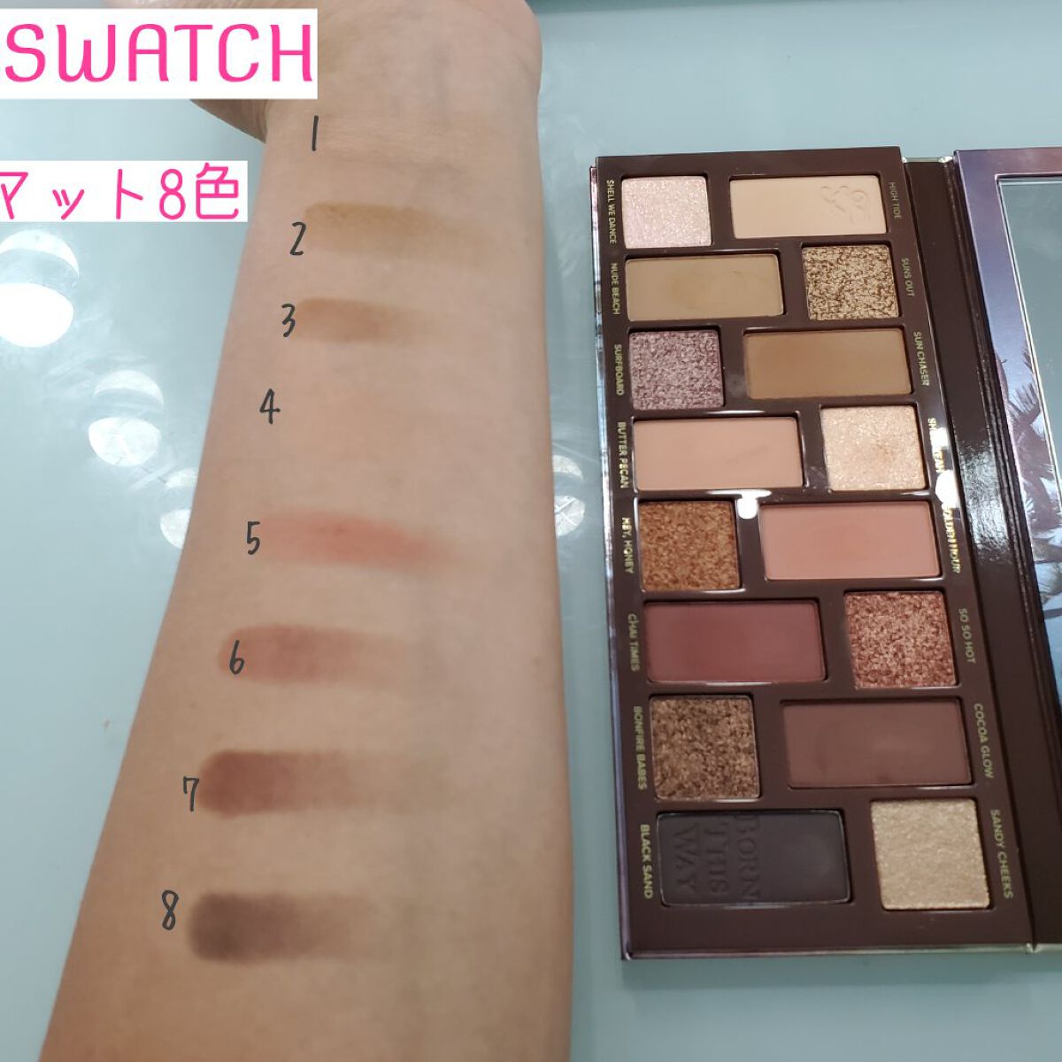 ボーンディスウェイ サンセット ストリップ アイシャドウ パレット/Too Faced/アイシャドウパレットを使ったクチコミ(3枚目)