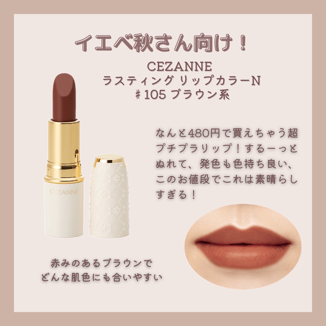 ラスティング リップカラーN/CEZANNE/口紅を使ったクチコミ（3枚目）
