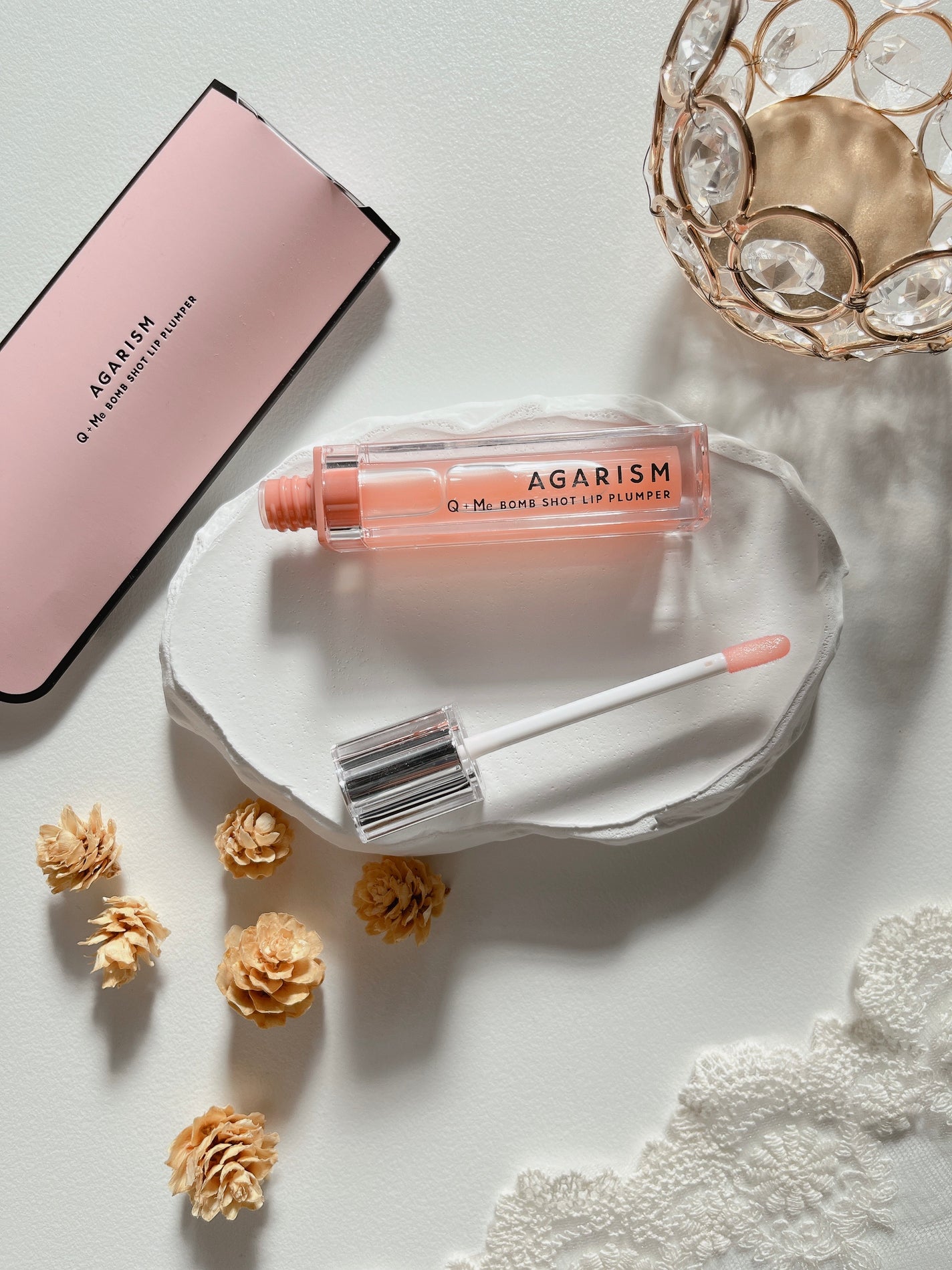 キューミ―ボムショットリッププランパー/AGARISM/リッププランパーを使ったクチコミ(2枚目)