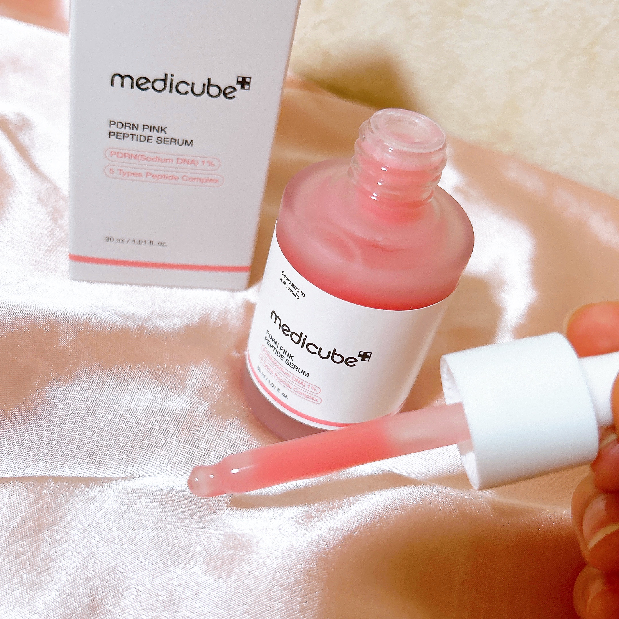 PDRNピンクアンプル PDRN 10,000ppm配合/MEDICUBE/美容液を使ったクチコミ（2枚目）