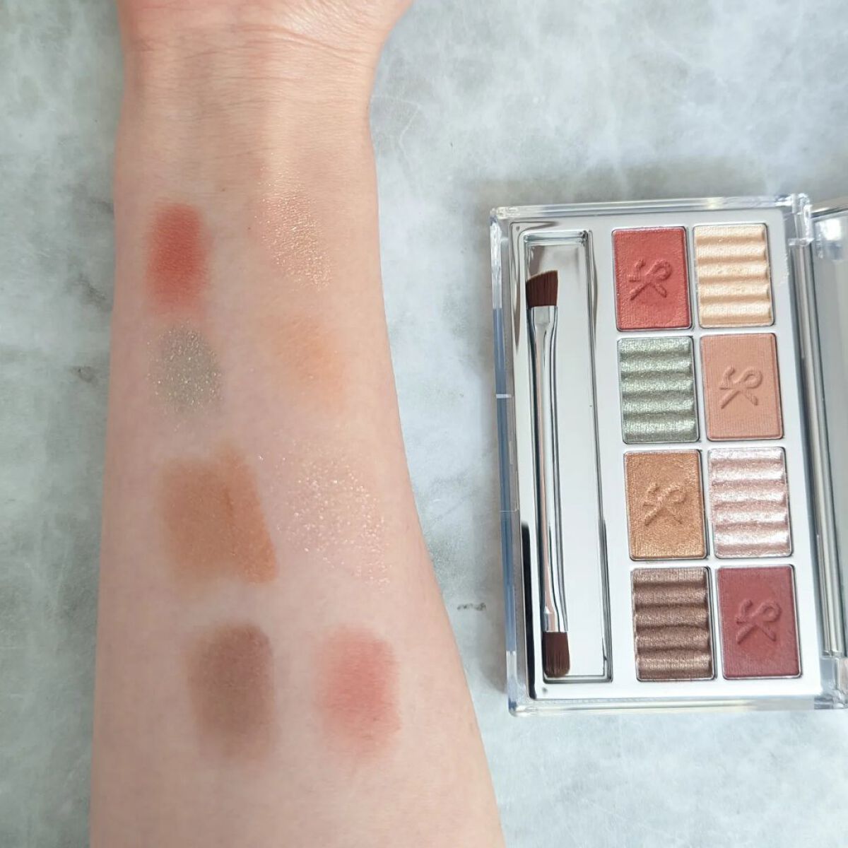 SAINKO　ベルベットアイシャドウパレット #02 Koukou/SAINKO/アイシャドウパレットを使ったクチコミ（2枚目）