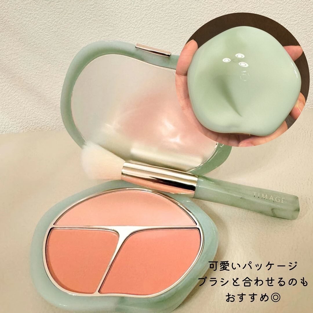 TIMAGE 3色チークパレット/TIMAGE/パウダーチークを使ったクチコミ(5枚目)