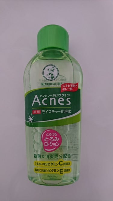 メンソレータム アクネス 薬用モイスチャー化粧水のクチコミ「メモ用
【商品名】メンソレータム アクネス モイスチャー化粧水
 
【使用目的】生理になると吹.....」（1枚目）