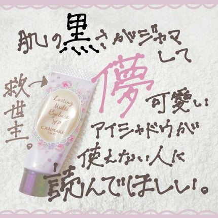 ラスティングマルチアイベース WP/キャンメイク/アイシャドウベースを使ったクチコミ(1枚目)