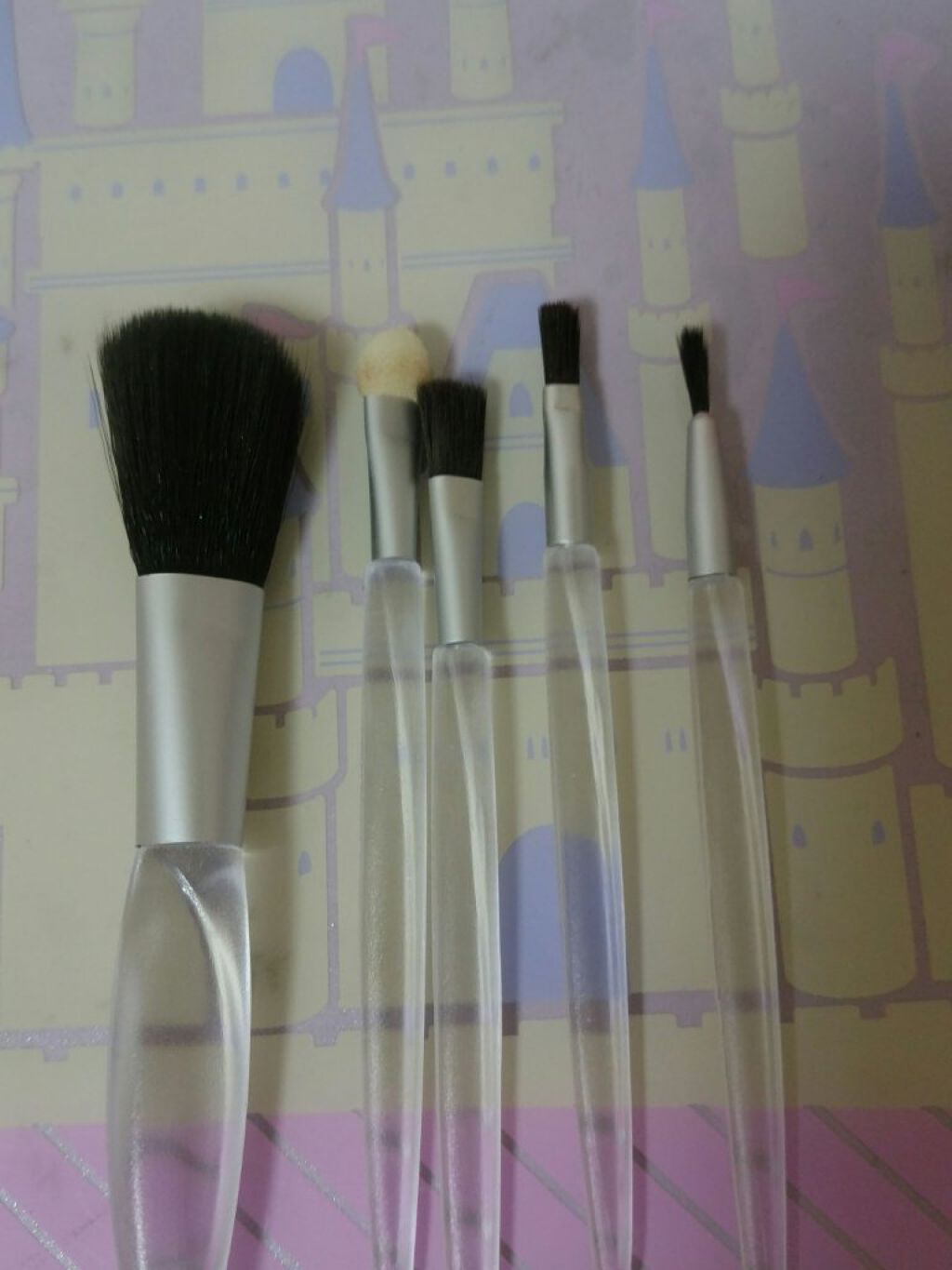 春姫化粧ブラシセット/DAISO/メイクブラシを使ったクチコミ（2枚目）