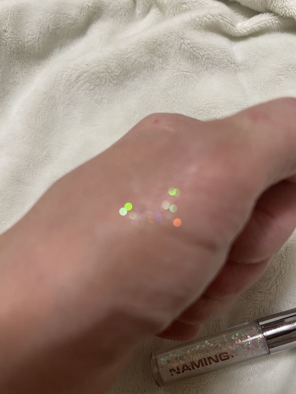  ダズリングアイグリッター/NAMING./リキッドアイシャドウを使ったクチコミ（2枚目）