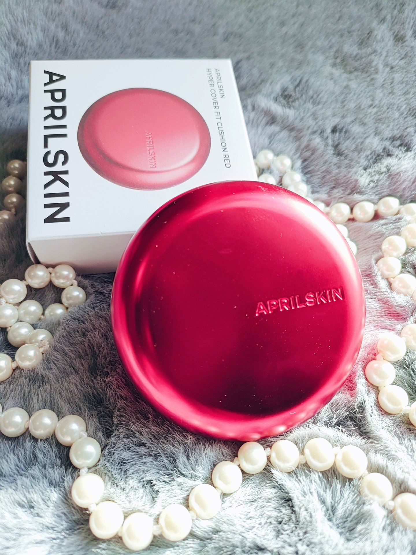 ハイパーカバーフィットクッション red/APRILSKIN/クッションファンデーションを使ったクチコミ（1枚目）