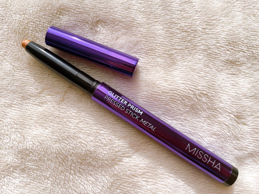グリッタープリズム スティック メタル/MISSHA/スティックアイシャドウを使ったクチコミ(3枚目)
