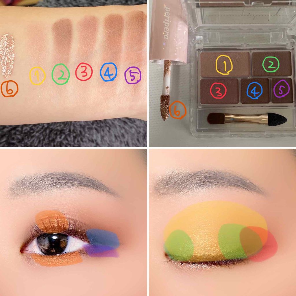 パーフェクトマルチアイズ/キャンメイク/アイシャドウパレットを使ったクチコミ(4枚目)