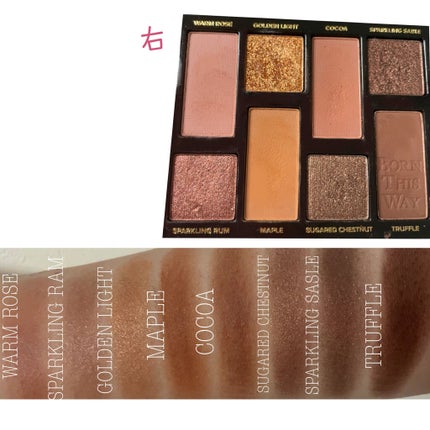 ボーン ディス ウェイ ザ ナチュラル ヌード アイシャドウ パレット/Too Faced/アイシャドウパレットを使ったクチコミ(4枚目)