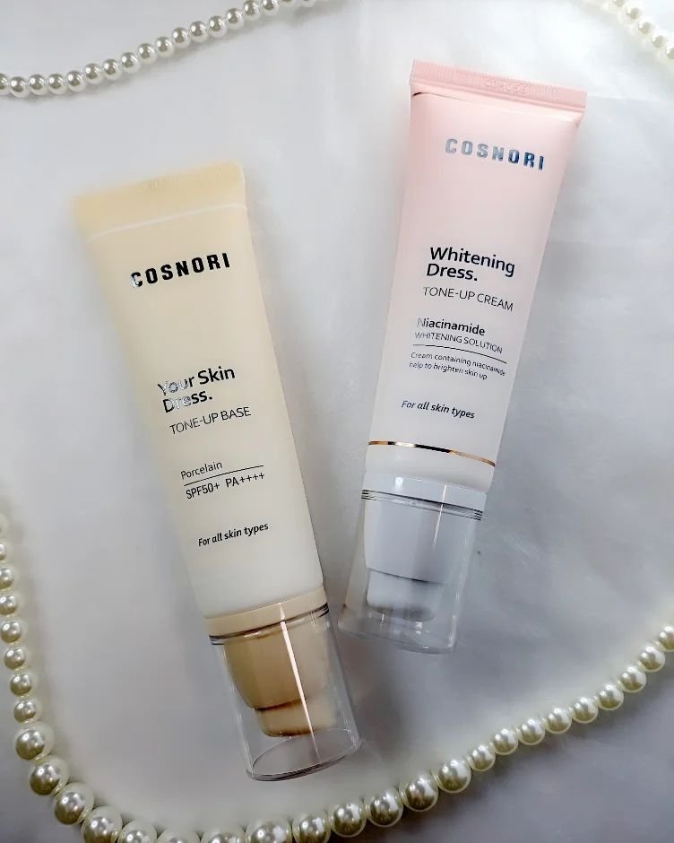 ホワイトニングドレストーンアップクリーム/COSNORI/化粧下地を使ったクチコミ（1枚目）