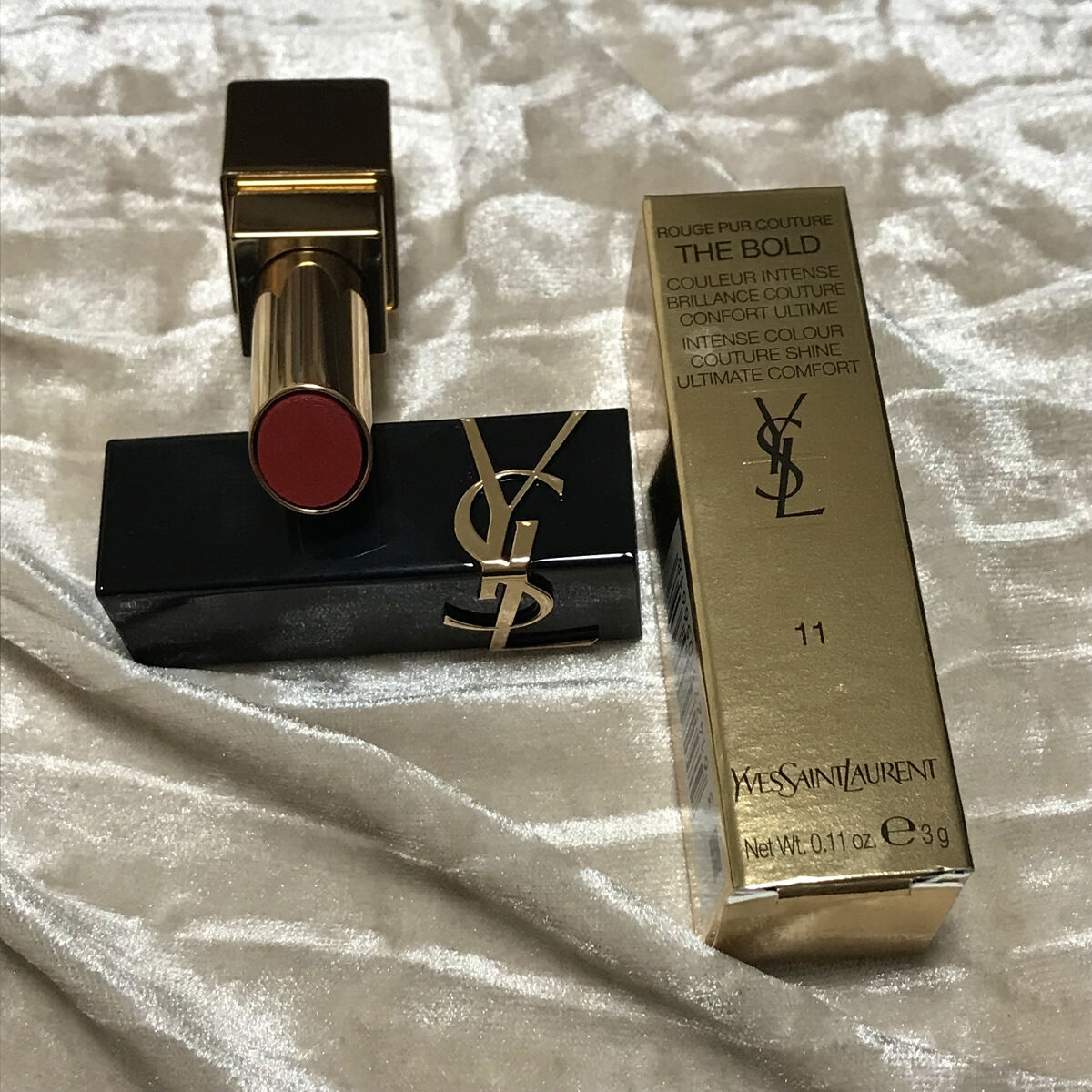 ルージュ ピュールクチュール ザ ボールド No.11 ヌード アンディスクローズト/YVES SAINT LAURENT BEAUTE/口紅を使ったクチコミ（1枚目）