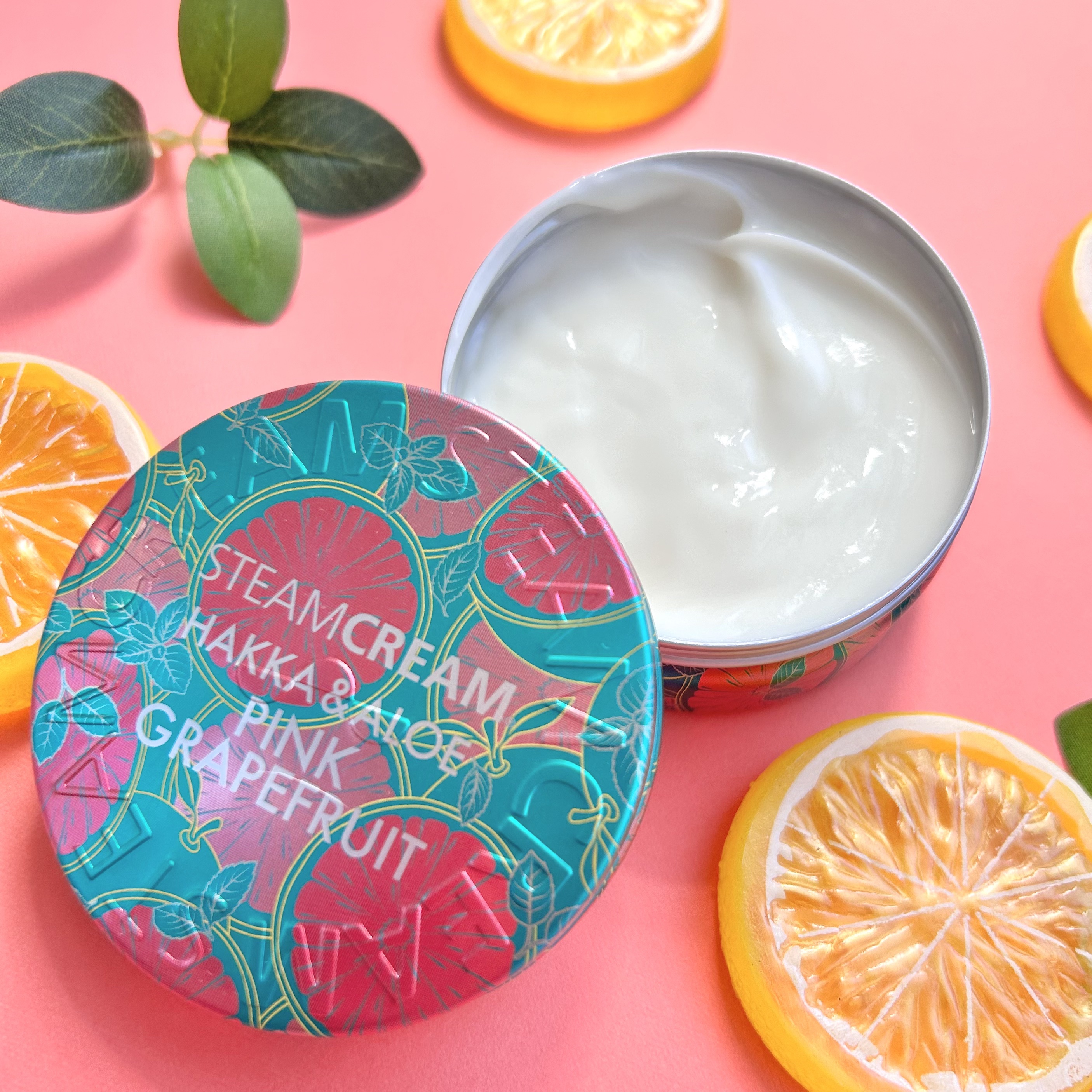 スチームクリーム ハッカ＆アロエ ピンクグレープフルーツ/STEAMCREAM/フェイスクリームを使ったクチコミ（3枚目）