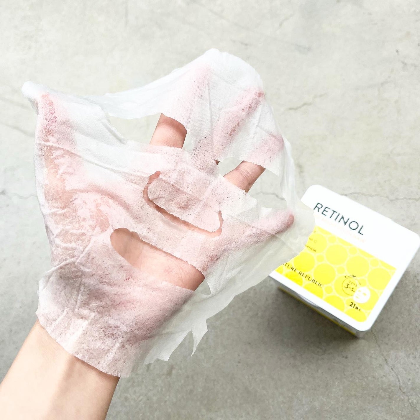 キューブマスク レチノール/ネイチャーリパブリック/シートマスク・パックを使ったクチコミ(4枚目)