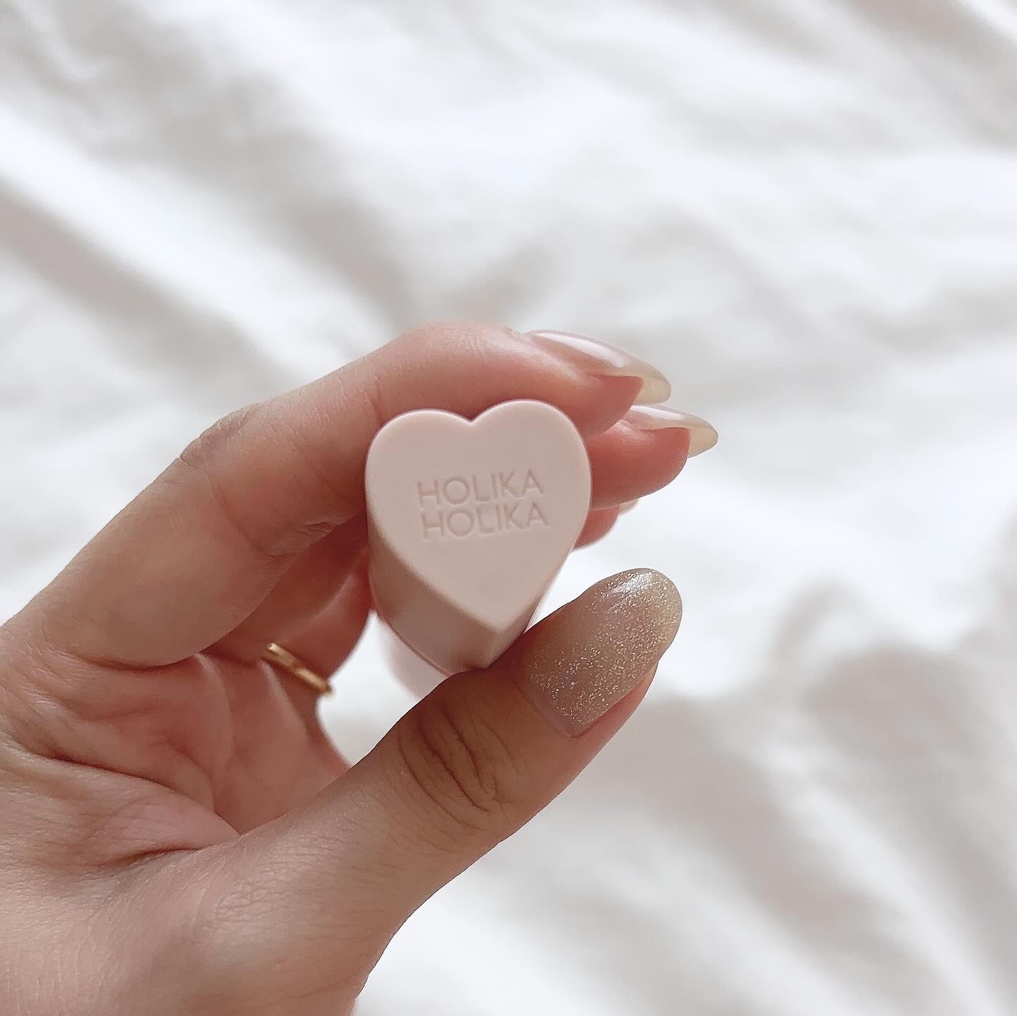 ハートクラッシュ ベアグレイズティント 03 ピロウィ(PILLOWY)/HOLIKA HOLIKA/リップティントを使ったクチコミ（3枚目）