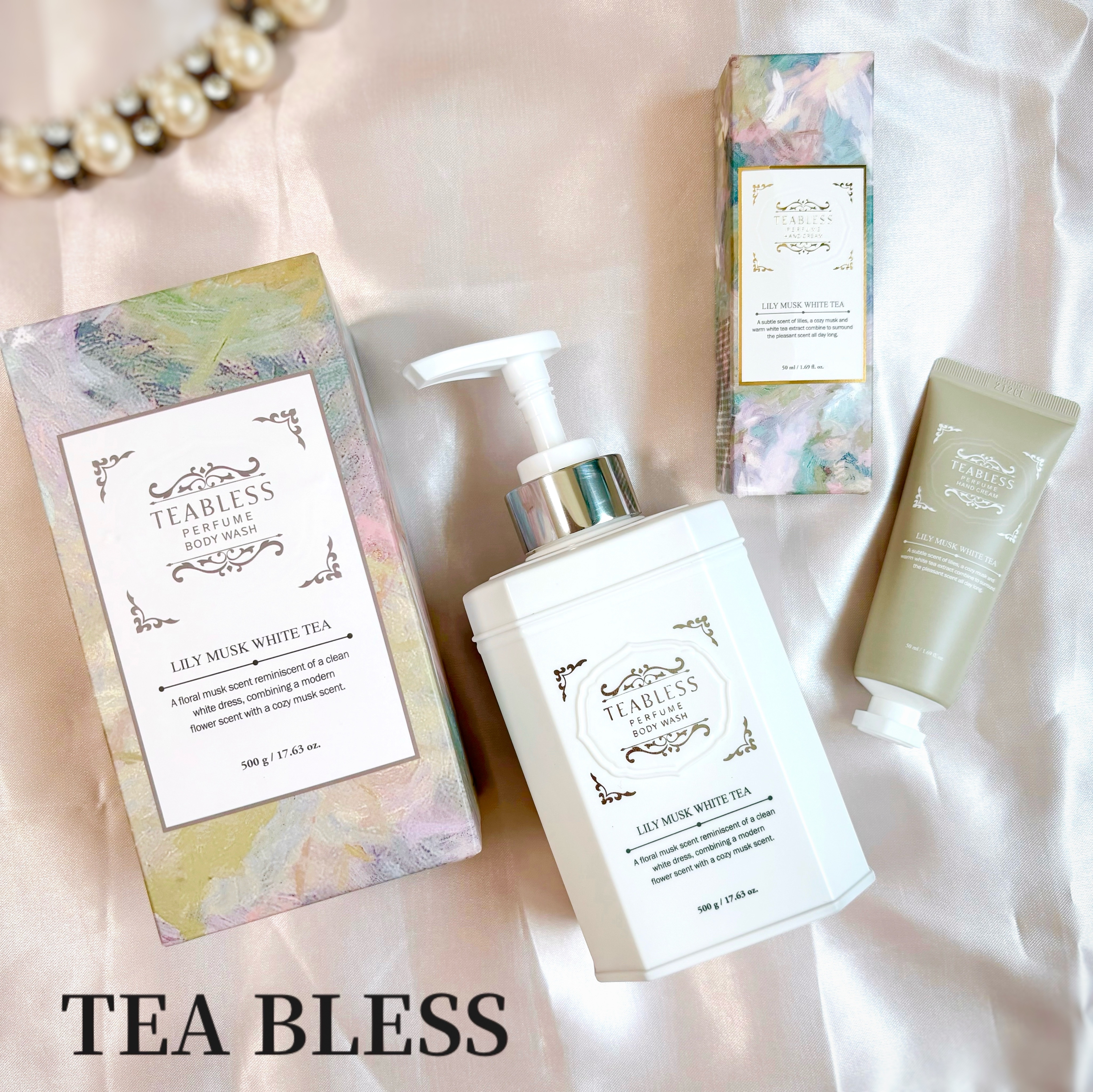 パフュームハンドクリーム リリームスクホワイトティーの香り/TEABLESS/ハンドクリームを使ったクチコミ（1枚目）