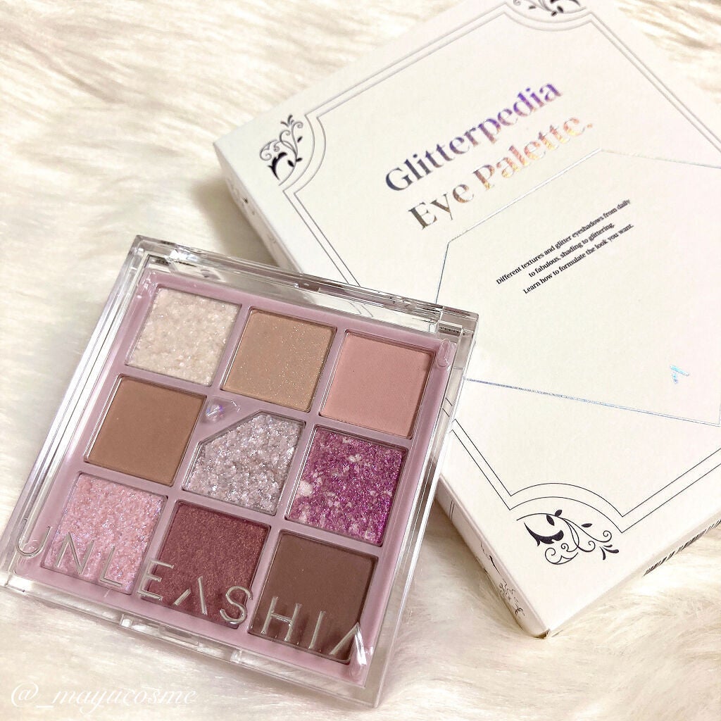 グリッターペディアアイパレット/unleashia/アイシャドウパレットを使ったクチコミ(2枚目)