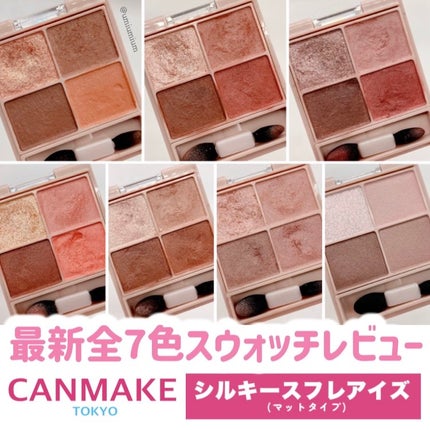 シルキースフレアイズ(マットタイプ)/キャンメイク/アイシャドウパレットを使ったクチコミ(1枚目)