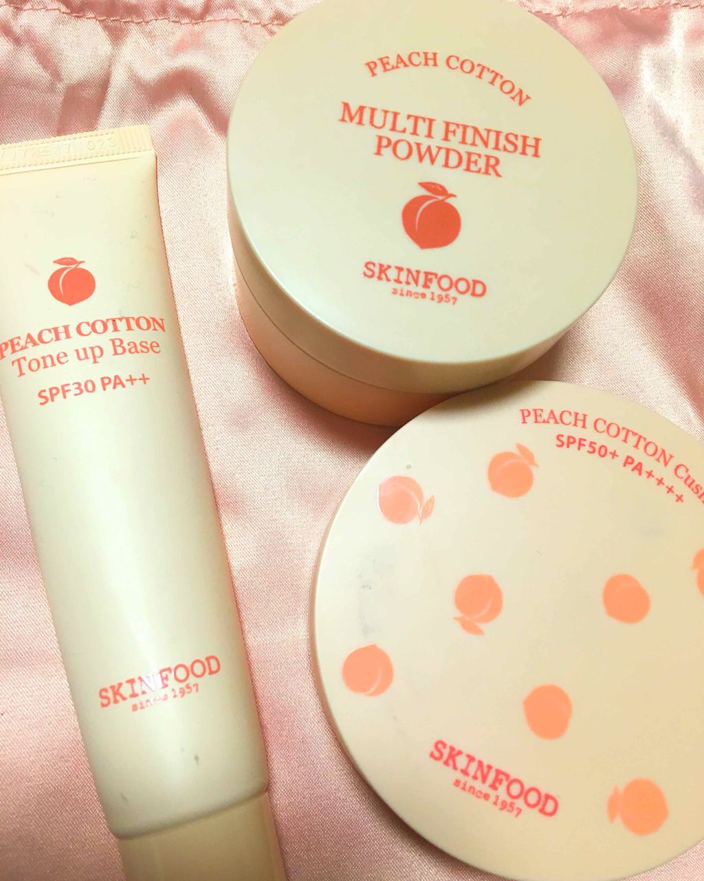 ピーチコットン マルチフィニッシュパウダー/SKINFOOD/ルースパウダーを使ったクチコミ(1枚目)