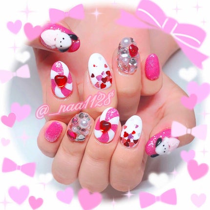 なつき【大阪】16タイプ・パーソナルカラーアナリスト®︎ on LIPS 「【雑談】ネイル変えました😪❤️❤️初めて行ったネイルサロン(今..」(1枚目)