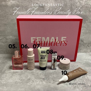 Lookfantastic look fantastic Beauty Boxのクチコミ「☑︎LOOKFANTASTIC
Female Founders Beauty Box

こちら.....」（3枚目）