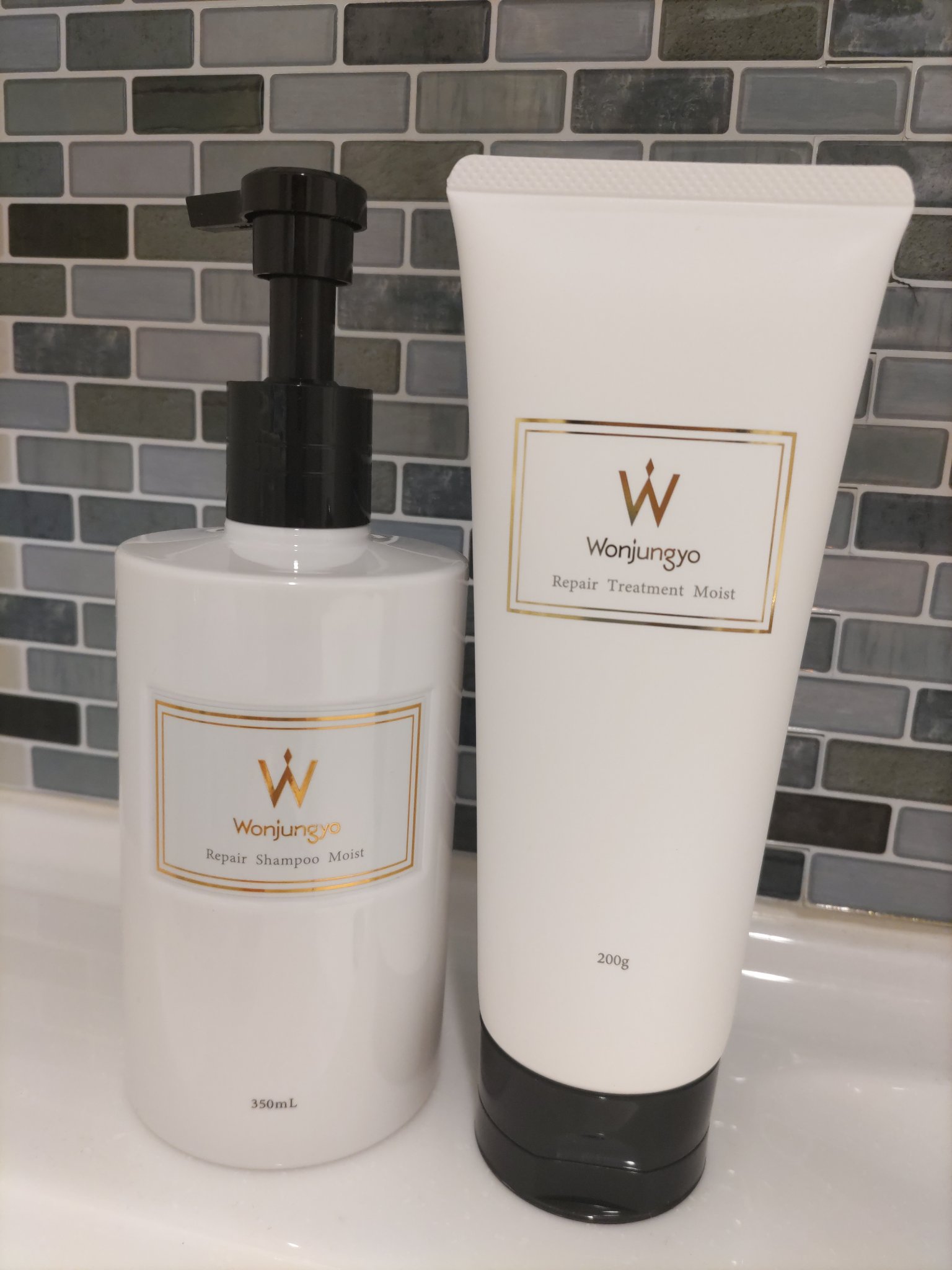 ウォンジョンヨ リペアシャンプー モイスト／リペアトリートメント モイスト/Wonjungyo/市販シャンプーを使ったクチコミ（1枚目）