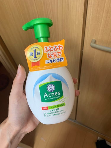 薬用ふわふわな泡洗顔  160mL/メンソレータム アクネス/泡洗顔を使ったクチコミ（1枚目）