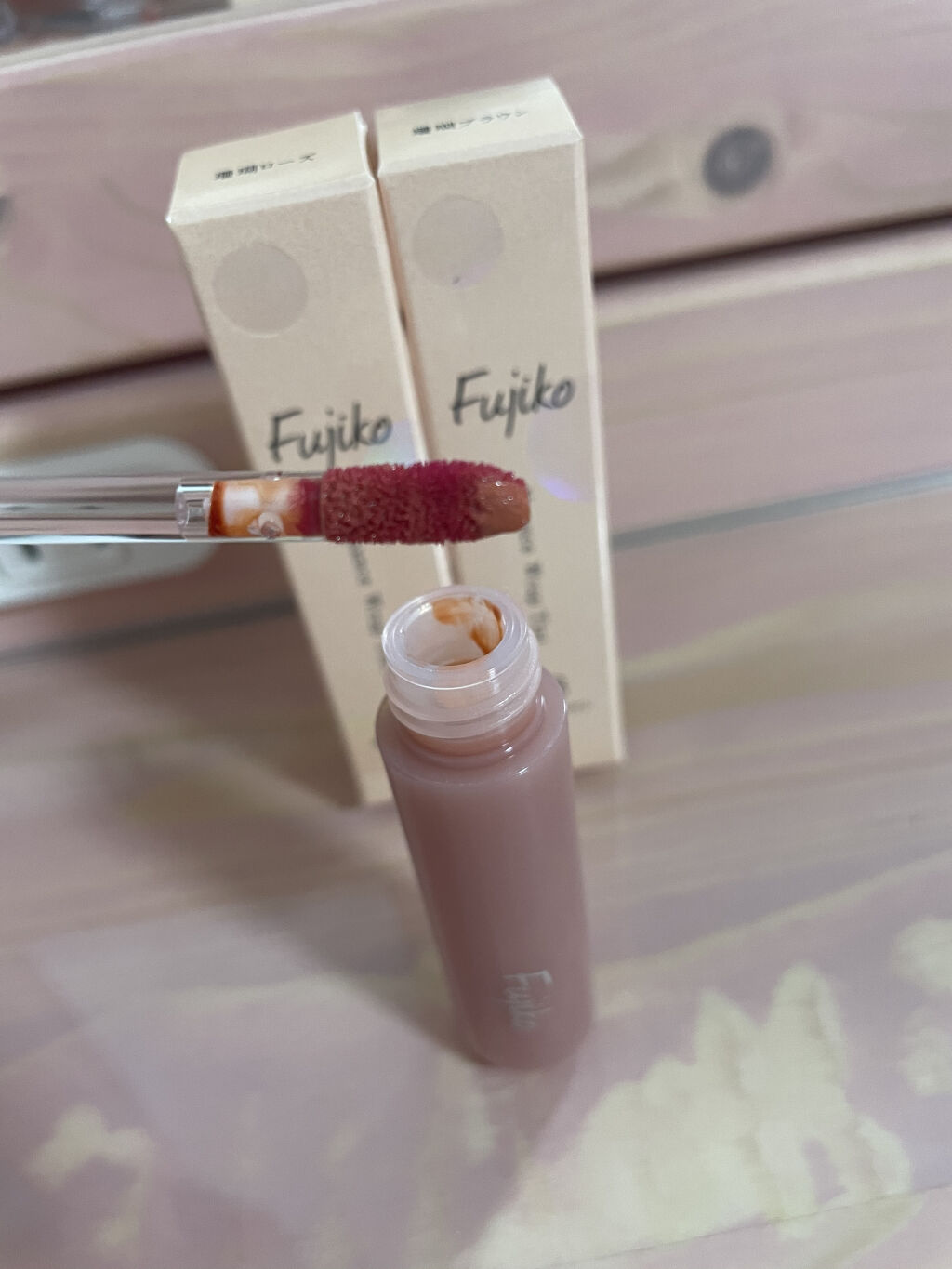 ニュアンスラップティント/Fujiko/リップティントを使ったクチコミ（2枚目）