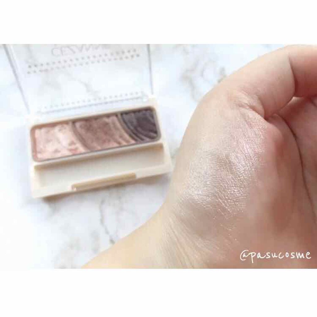 トーンアップアイシャドウ/CEZANNE/アイシャドウパレットを使ったクチコミ（3枚目）